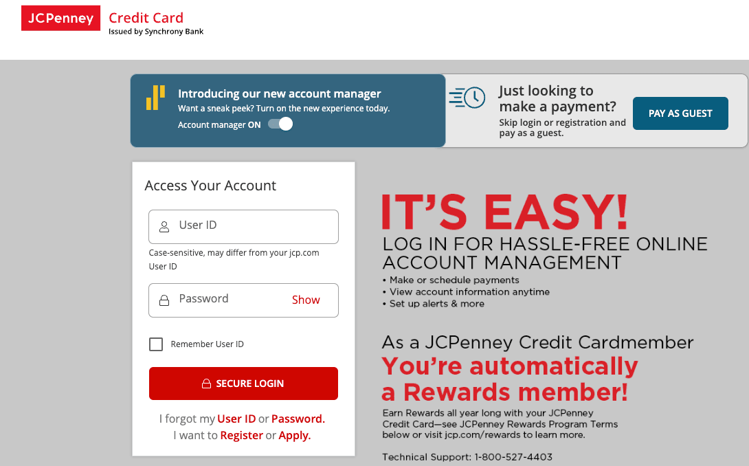 jcpenny credit card image