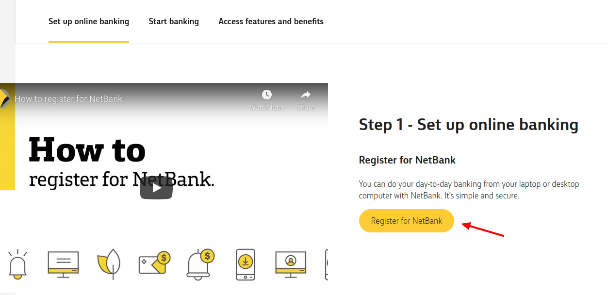 commonwealth bank net banking registration
