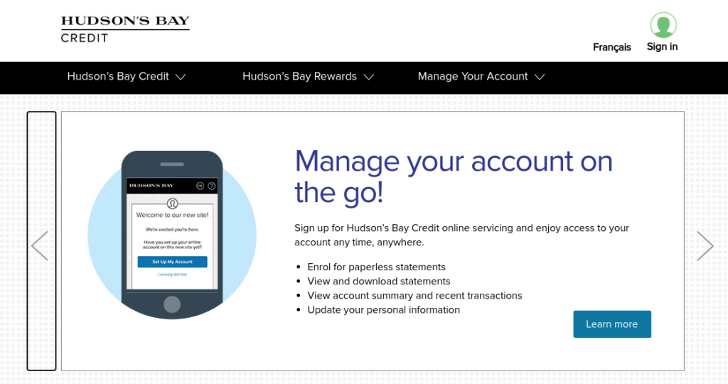 Hudson’s Bay Credit Setup