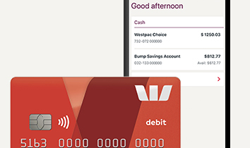 Westpac Debit Card online