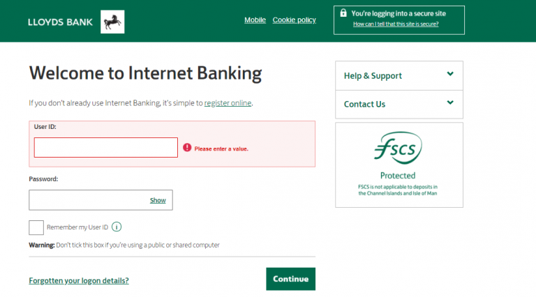 online.lloydsbank.co.uk - Login to your Lloyds Bank Credit Card Account ...
