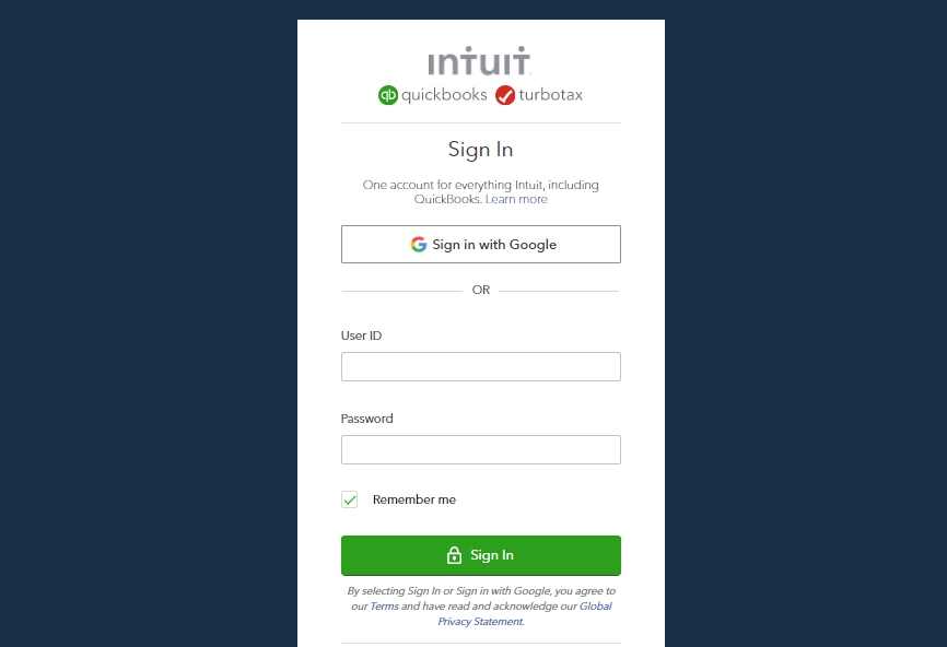 Access to your QuickBooks Intuits Account Activate