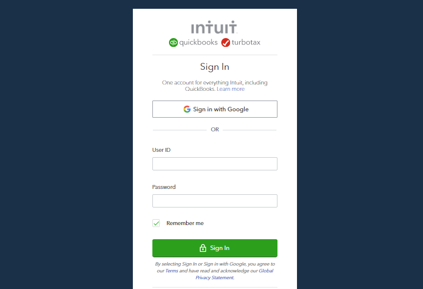 Qbo intuit Access To Your QuickBooks Intuits Account Activate 