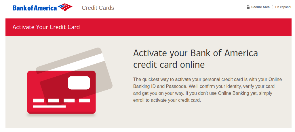 Bank of America Card activation tips