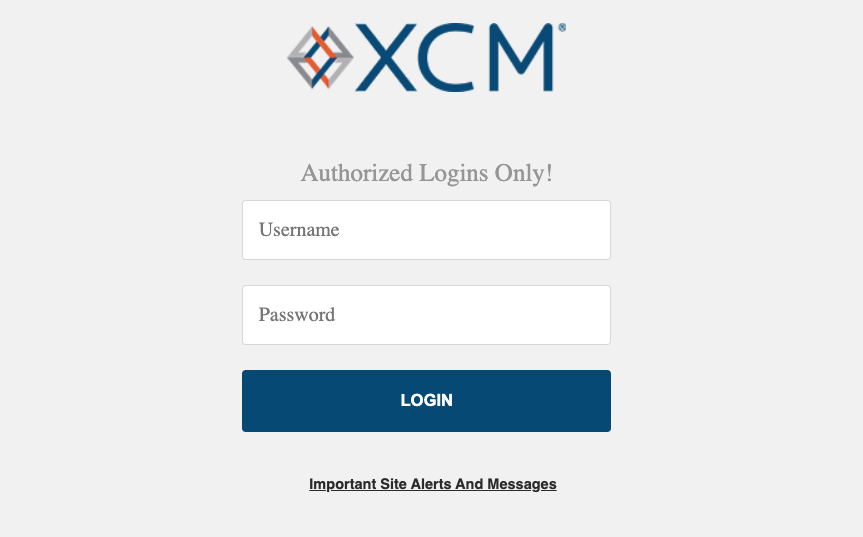 Xcm login