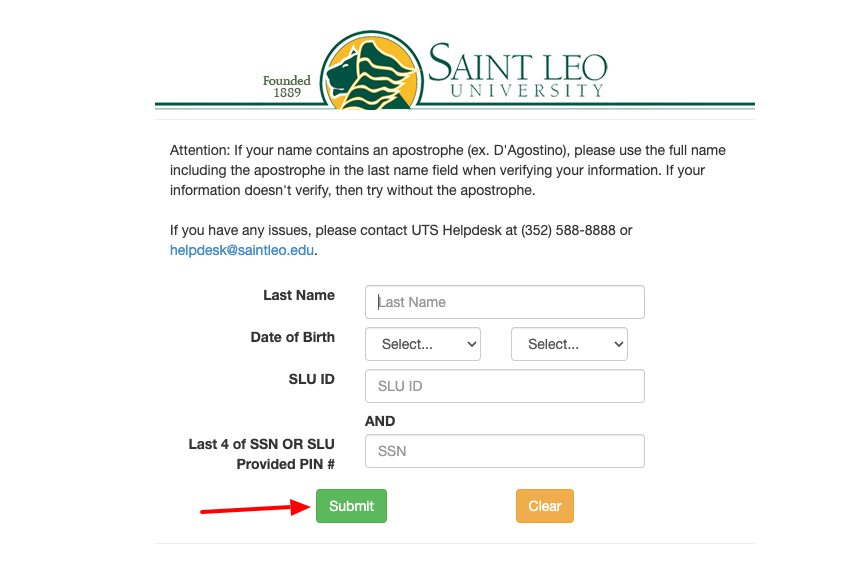 mysaintleo forgot password