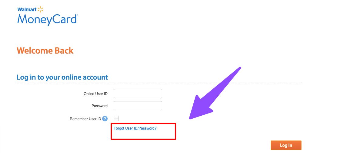 Walmart-card-Log-In-password