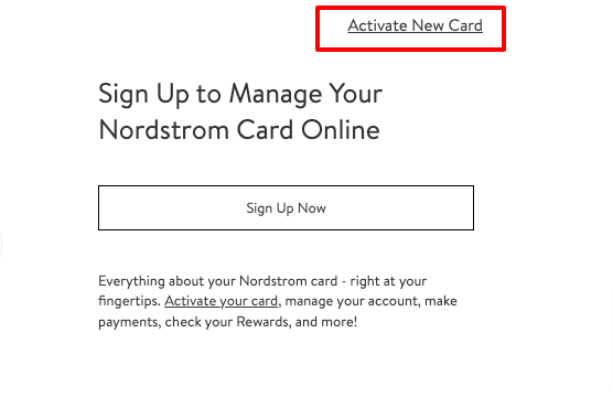 Nordstrom Card Activation