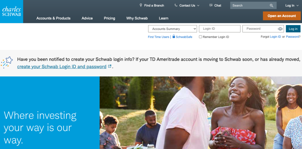 Charles Schwab Login